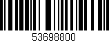 Código de barras (EAN, GTIN, SKU, ISBN): '53698800'