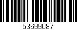 Código de barras (EAN, GTIN, SKU, ISBN): '53699087'