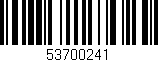 Código de barras (EAN, GTIN, SKU, ISBN): '53700241'
