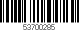 Código de barras (EAN, GTIN, SKU, ISBN): '53700285'