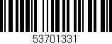Código de barras (EAN, GTIN, SKU, ISBN): '53701331'