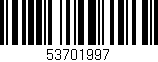 Código de barras (EAN, GTIN, SKU, ISBN): '53701997'