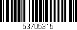 Código de barras (EAN, GTIN, SKU, ISBN): '53705315'