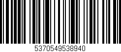 Código de barras (EAN, GTIN, SKU, ISBN): '5370549538940'