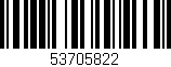 Código de barras (EAN, GTIN, SKU, ISBN): '53705822'