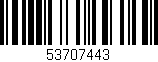 Código de barras (EAN, GTIN, SKU, ISBN): '53707443'