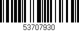 Código de barras (EAN, GTIN, SKU, ISBN): '53707930'