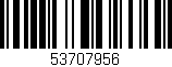Código de barras (EAN, GTIN, SKU, ISBN): '53707956'