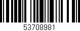 Código de barras (EAN, GTIN, SKU, ISBN): '53708981'