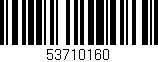 Código de barras (EAN, GTIN, SKU, ISBN): '53710160'