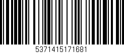Código de barras (EAN, GTIN, SKU, ISBN): '5371415171681'
