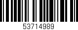 Código de barras (EAN, GTIN, SKU, ISBN): '53714989'