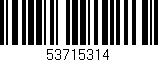 Código de barras (EAN, GTIN, SKU, ISBN): '53715314'