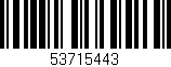 Código de barras (EAN, GTIN, SKU, ISBN): '53715443'