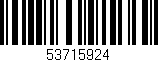Código de barras (EAN, GTIN, SKU, ISBN): '53715924'