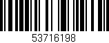 Código de barras (EAN, GTIN, SKU, ISBN): '53716198'