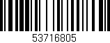 Código de barras (EAN, GTIN, SKU, ISBN): '53716805'