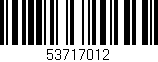 Código de barras (EAN, GTIN, SKU, ISBN): '53717012'