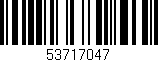 Código de barras (EAN, GTIN, SKU, ISBN): '53717047'