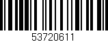 Código de barras (EAN, GTIN, SKU, ISBN): '53720611'