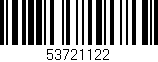 Código de barras (EAN, GTIN, SKU, ISBN): '53721122'