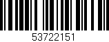Código de barras (EAN, GTIN, SKU, ISBN): '53722151'