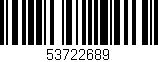Código de barras (EAN, GTIN, SKU, ISBN): '53722689'