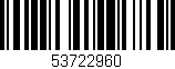 Código de barras (EAN, GTIN, SKU, ISBN): '53722960'