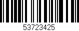 Código de barras (EAN, GTIN, SKU, ISBN): '53723425'