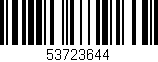 Código de barras (EAN, GTIN, SKU, ISBN): '53723644'