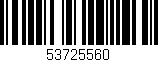 Código de barras (EAN, GTIN, SKU, ISBN): '53725560'