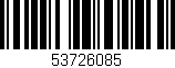 Código de barras (EAN, GTIN, SKU, ISBN): '53726085'