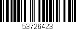 Código de barras (EAN, GTIN, SKU, ISBN): '53726423'