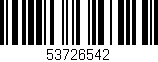 Código de barras (EAN, GTIN, SKU, ISBN): '53726542'