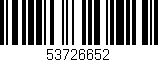 Código de barras (EAN, GTIN, SKU, ISBN): '53726652'