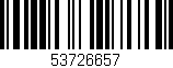 Código de barras (EAN, GTIN, SKU, ISBN): '53726657'