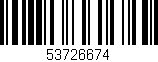 Código de barras (EAN, GTIN, SKU, ISBN): '53726674'