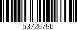 Código de barras (EAN, GTIN, SKU, ISBN): '53726790'
