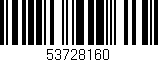 Código de barras (EAN, GTIN, SKU, ISBN): '53728160'