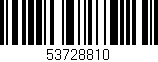 Código de barras (EAN, GTIN, SKU, ISBN): '53728810'