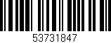 Código de barras (EAN, GTIN, SKU, ISBN): '53731847'