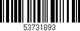 Código de barras (EAN, GTIN, SKU, ISBN): '53731893'