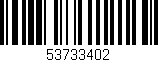 Código de barras (EAN, GTIN, SKU, ISBN): '53733402'