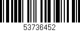 Código de barras (EAN, GTIN, SKU, ISBN): '53736452'