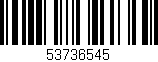 Código de barras (EAN, GTIN, SKU, ISBN): '53736545'