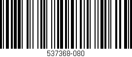 Código de barras (EAN, GTIN, SKU, ISBN): '537368-080'