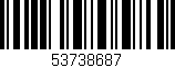 Código de barras (EAN, GTIN, SKU, ISBN): '53738687'