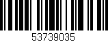 Código de barras (EAN, GTIN, SKU, ISBN): '53739035'