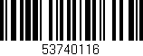 Código de barras (EAN, GTIN, SKU, ISBN): '53740116'