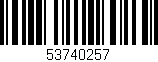 Código de barras (EAN, GTIN, SKU, ISBN): '53740257'
